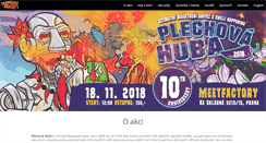 Desktop Screenshot of plechovahuba.com